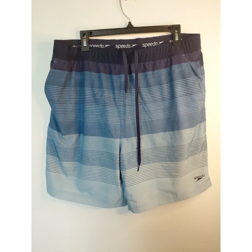 Speedo men swim trunk SZ XL polyester elastane blend stretch